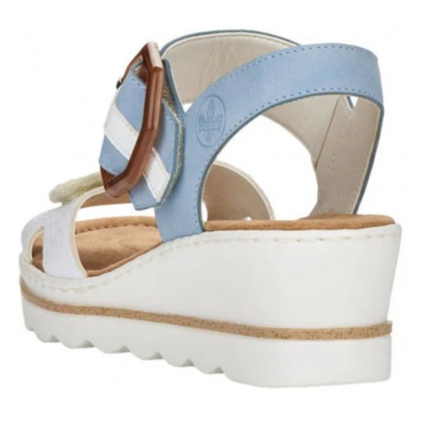Rieker white/ Light Blue 67476-10