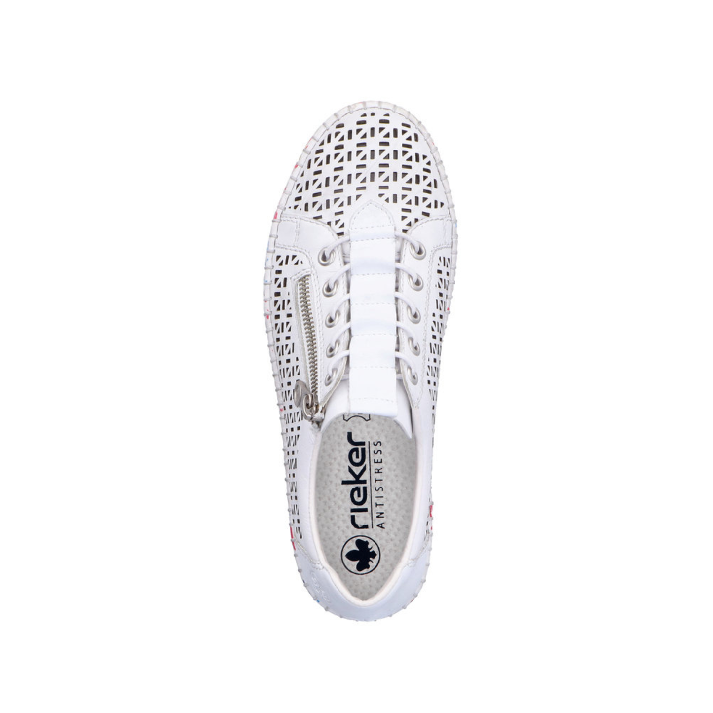 Rieker Dillard M23 White Flowers