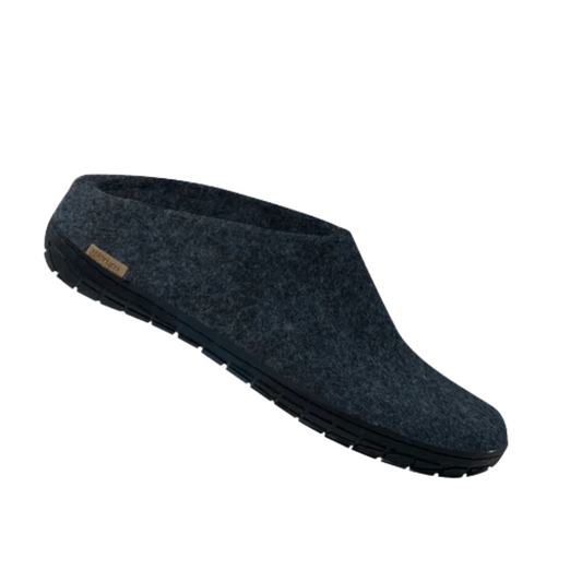 Glerups Black Rubber Slip-on Denim