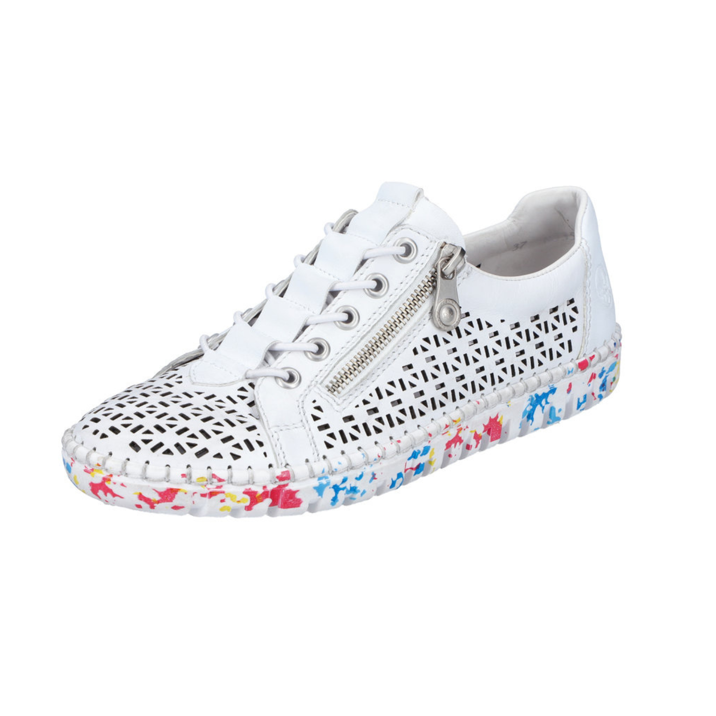 Rieker Dillard M23 White Flowers
