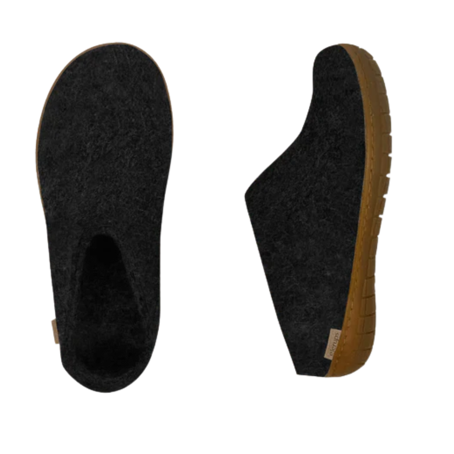 Glerups Honey Rubber Slip-on Charcoal