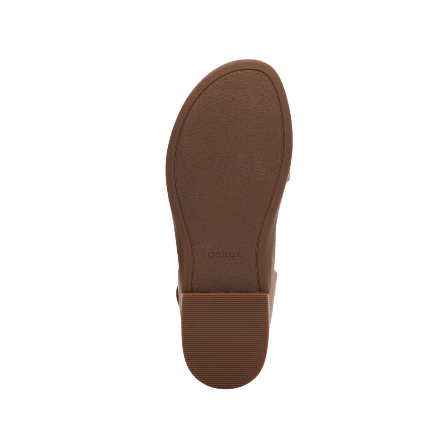 Aetrex Claire Quarter Strap Sandal - Cognac