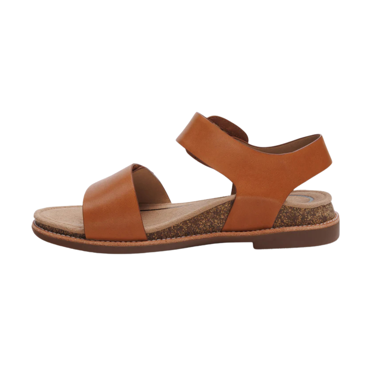 Aetrex Claire Quarter Strap Sandal - Cognac