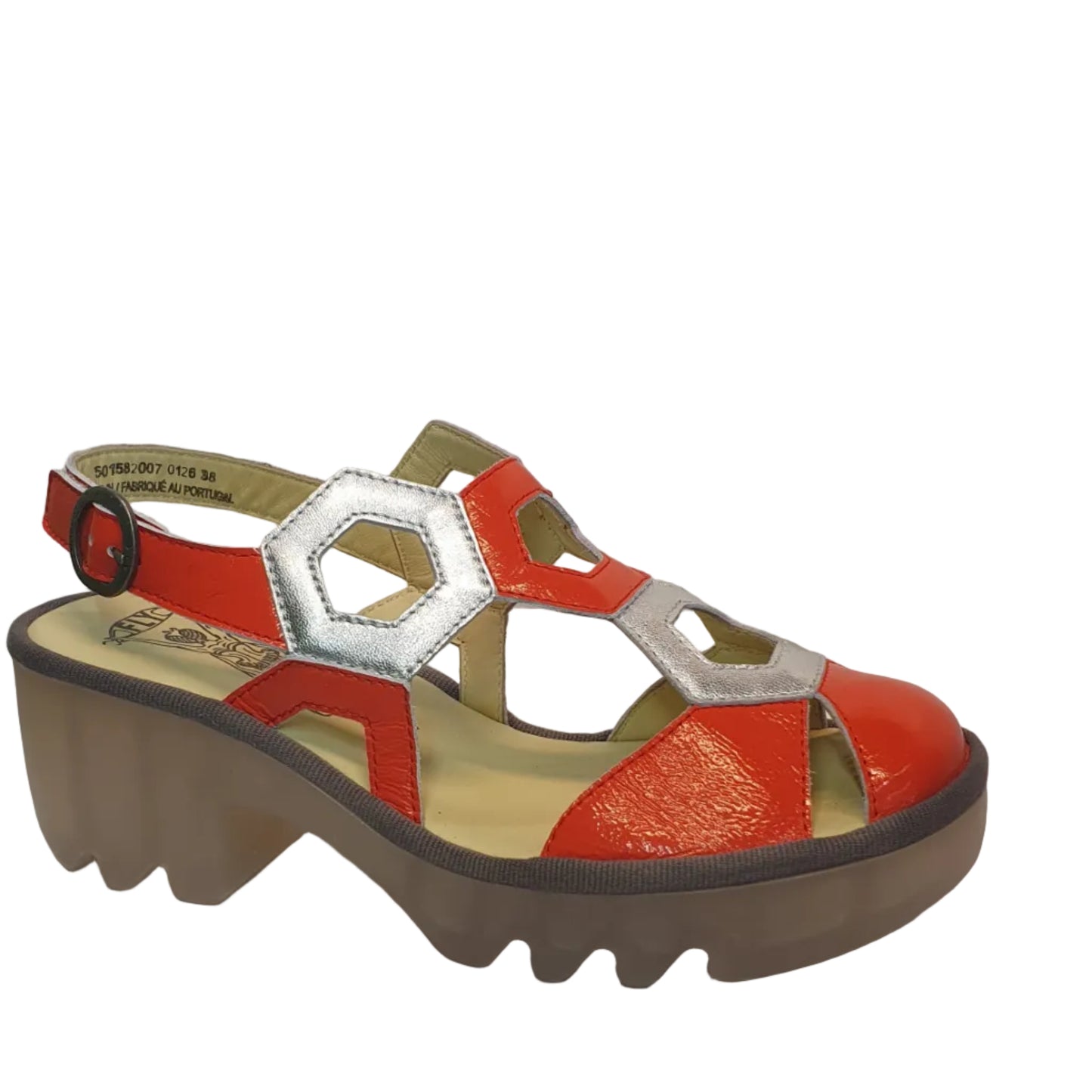 Fly London Trul Scarlet/Silver