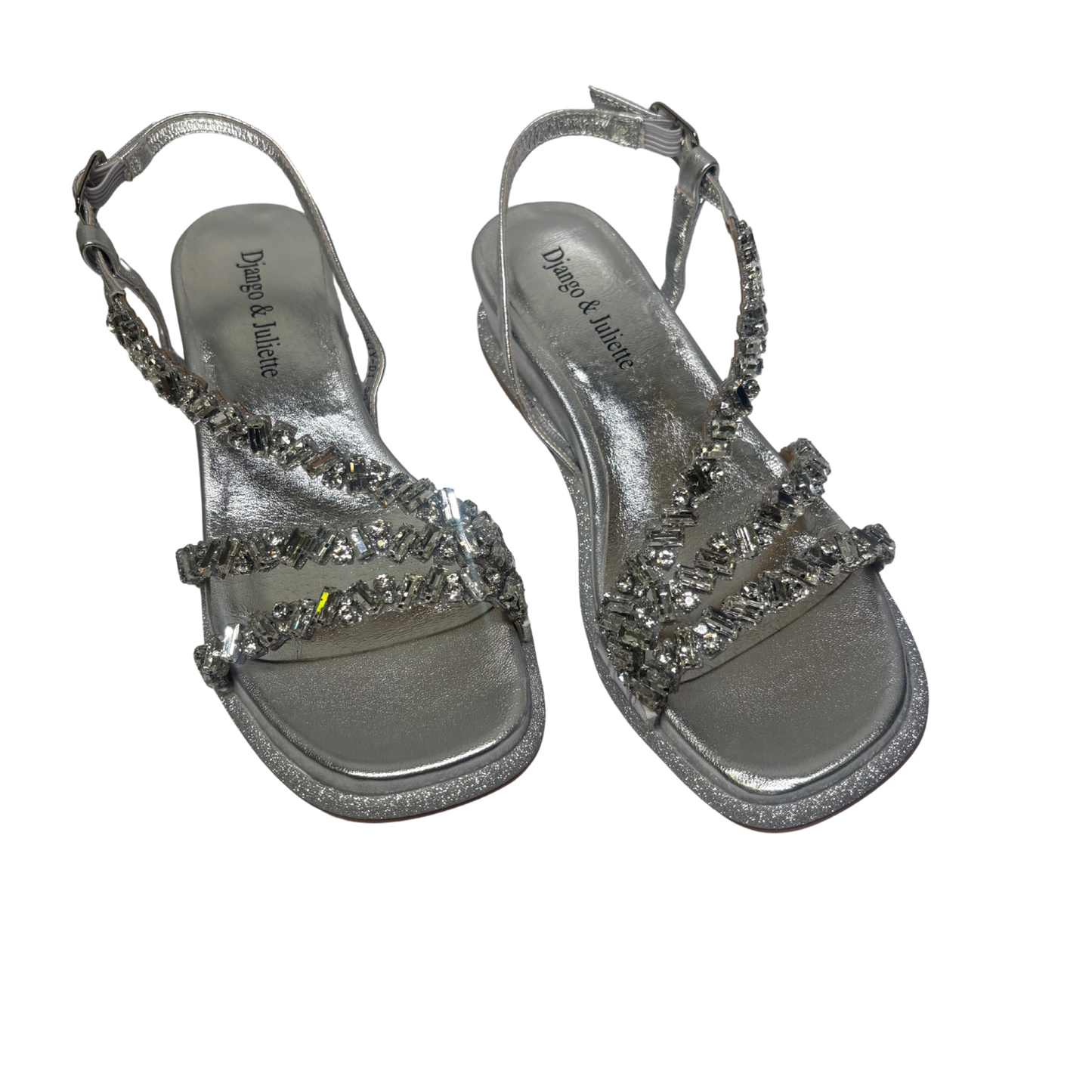 Django & Juliette Berty Silver Jewels Sandals