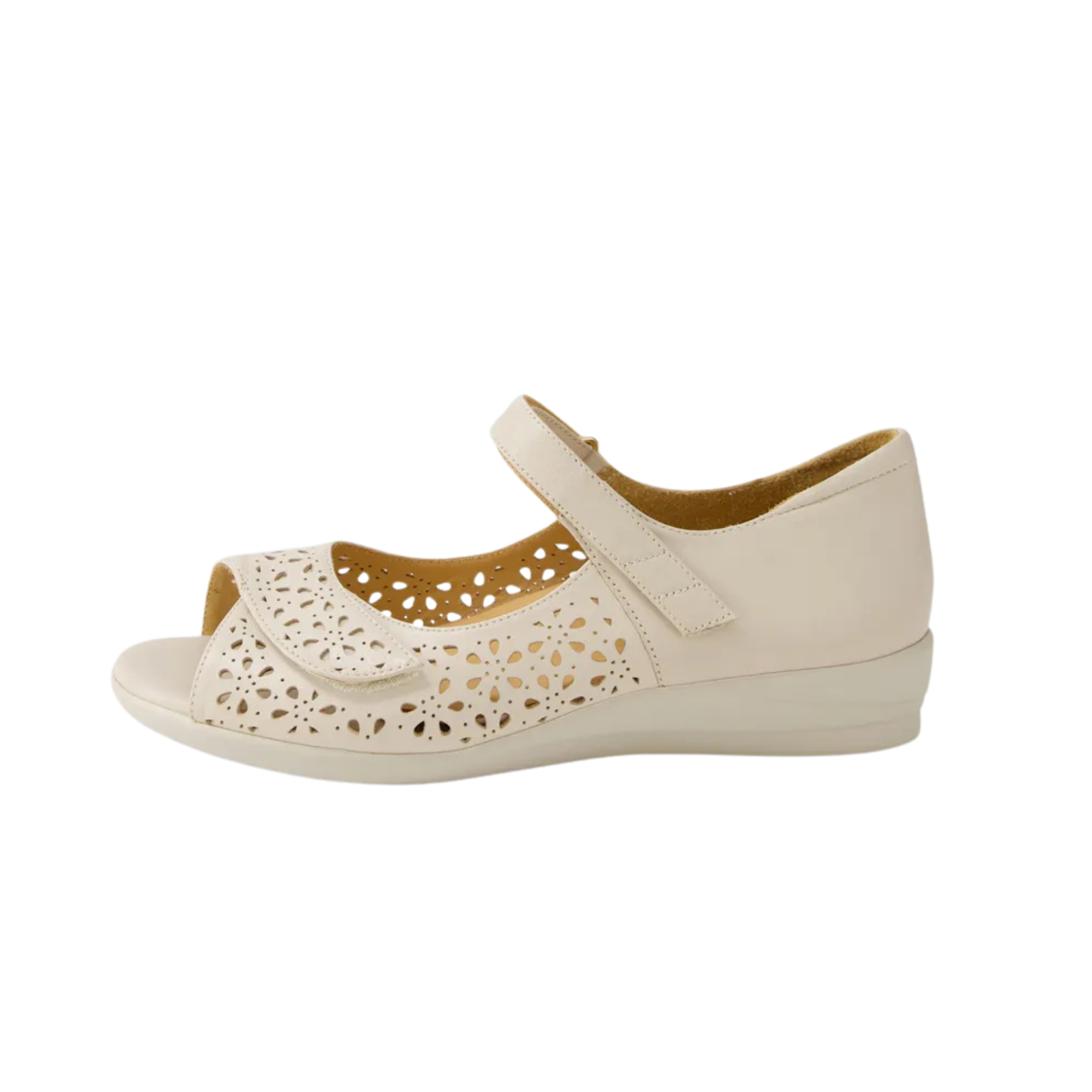 Ziera Daffodil W Almond Leather sandals
