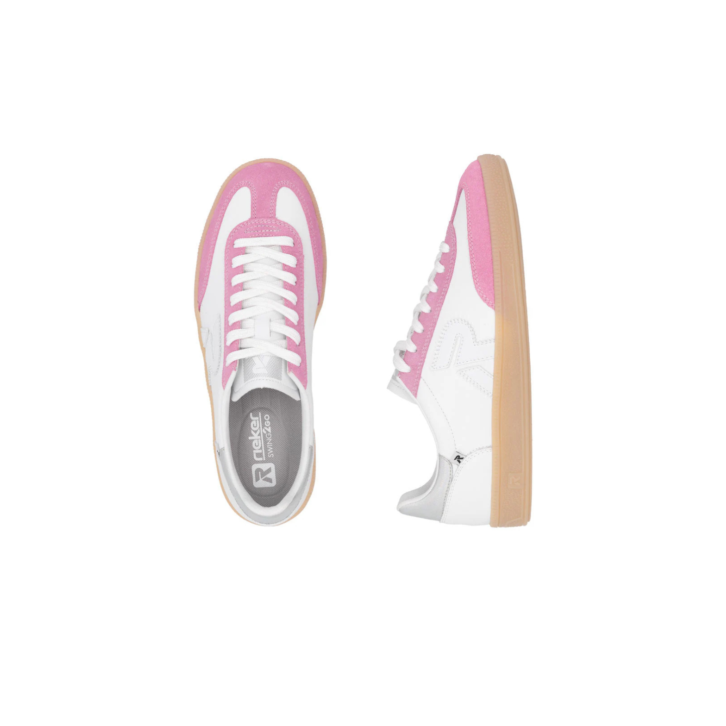 Rieker W2200-86 White/ Pink
