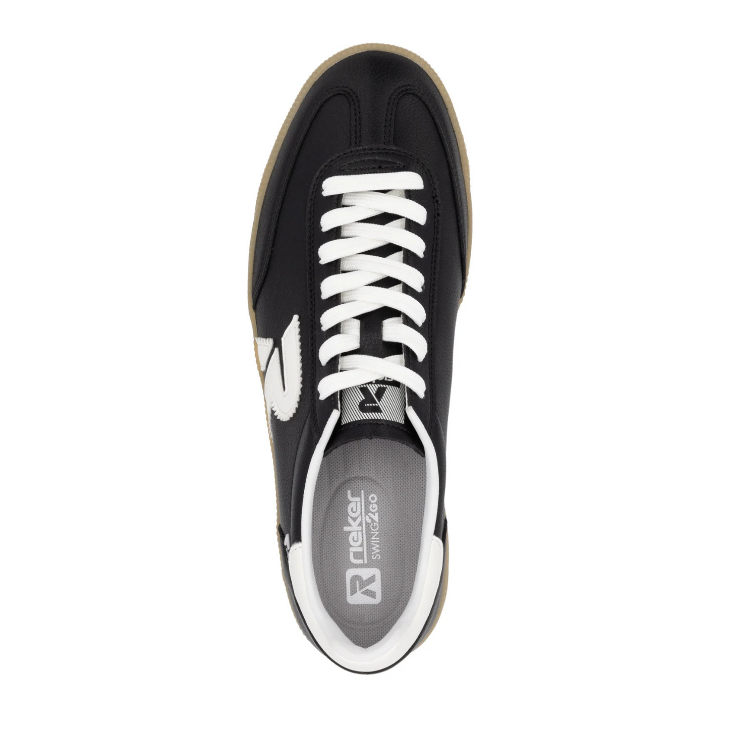 Rieker Mens Black Shoe Ryan U2200-00