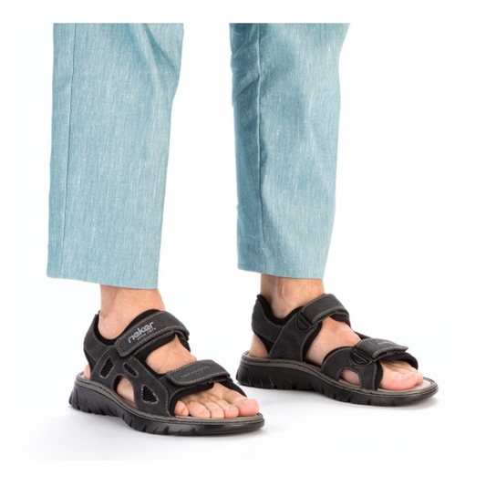 Rieker Mens Sandal Nim 267 26763-45 Grey