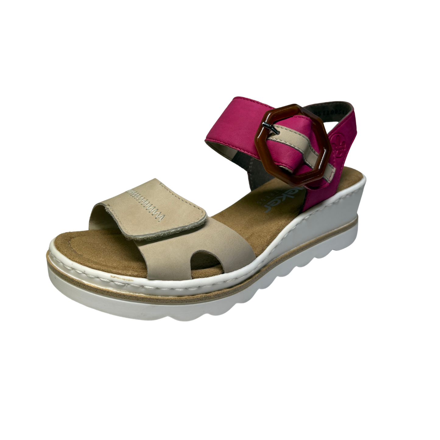 Rieker Whitney 674 Beige Bright Pink