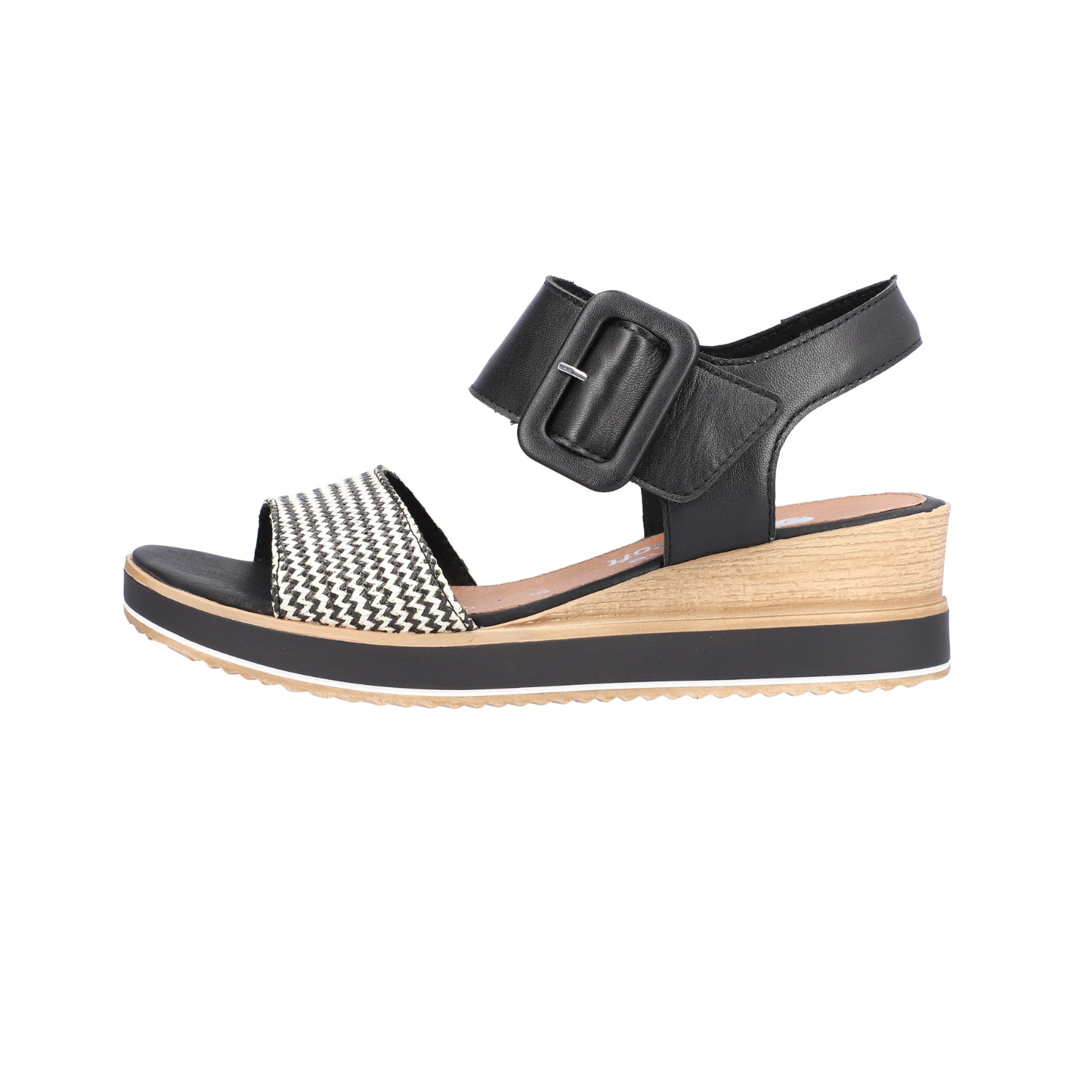 Remonte Wilmslow D64 Black/ Black White Stripe