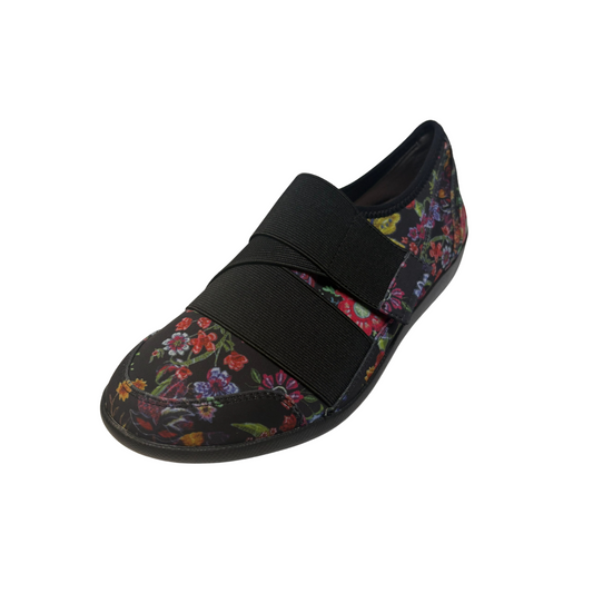 Ziera Urban FF Black Floral Print Neoprene Sneaker
