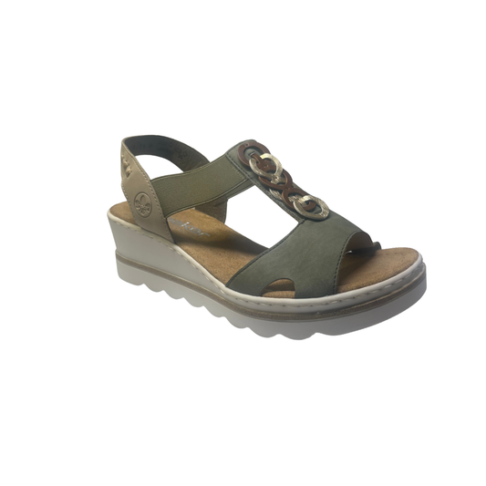 Rieker 674 Wright Green / Beige