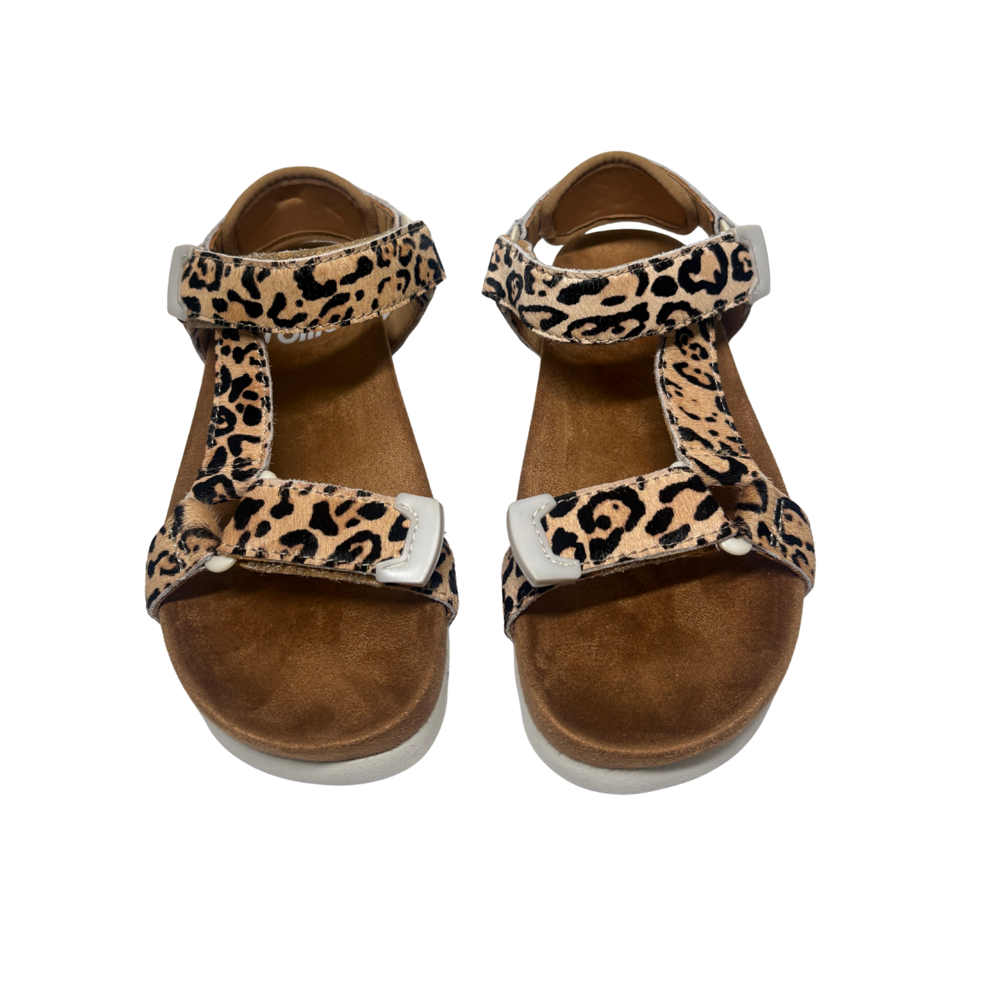 Rollie Sandal Tooth Wedge Neutral Leopard