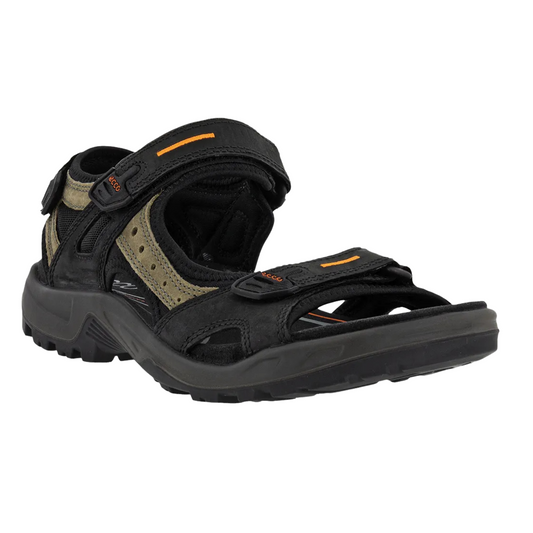 Ecco Offroad Black / Green Mens sandal