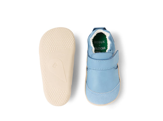 Xp Marvel Dusk Blue Leather Flat Shoes