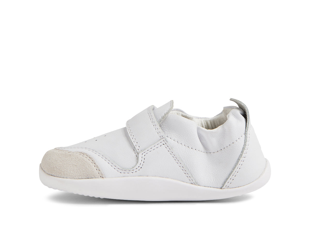 Xp Ripple White Leather Flat Shoes