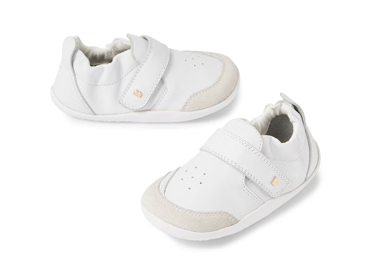 Xp Ripple White Leather Flat Shoes