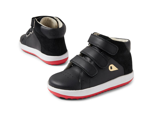 Iw Gamepoint Black Leather Ankle Boots