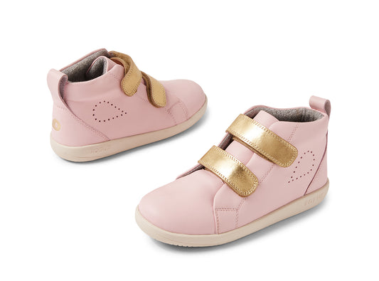 Su Grass Court High Infant Ballet Pink Leather Ankle Boots