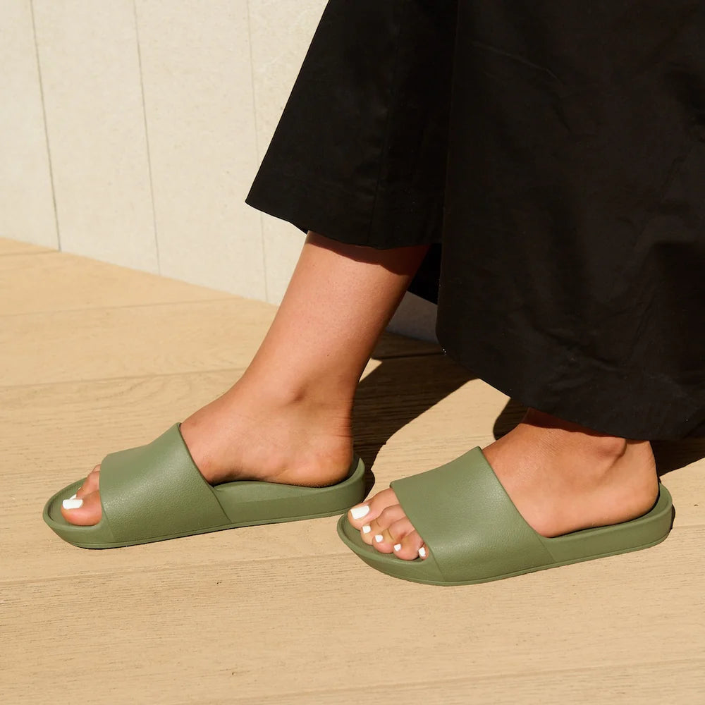 Archies Arch Support Slides Khaki