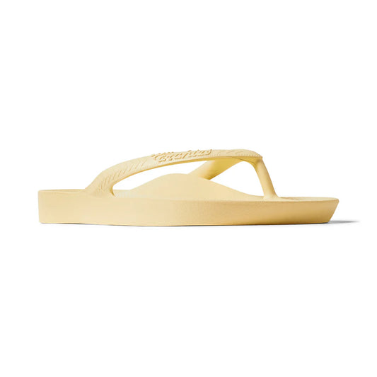 Archies Arch support Jandals Lemon