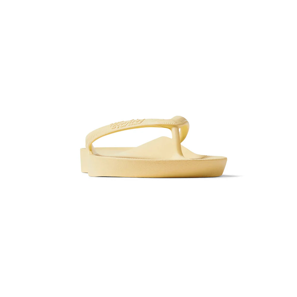 Archies Arch support Jandals Lemon
