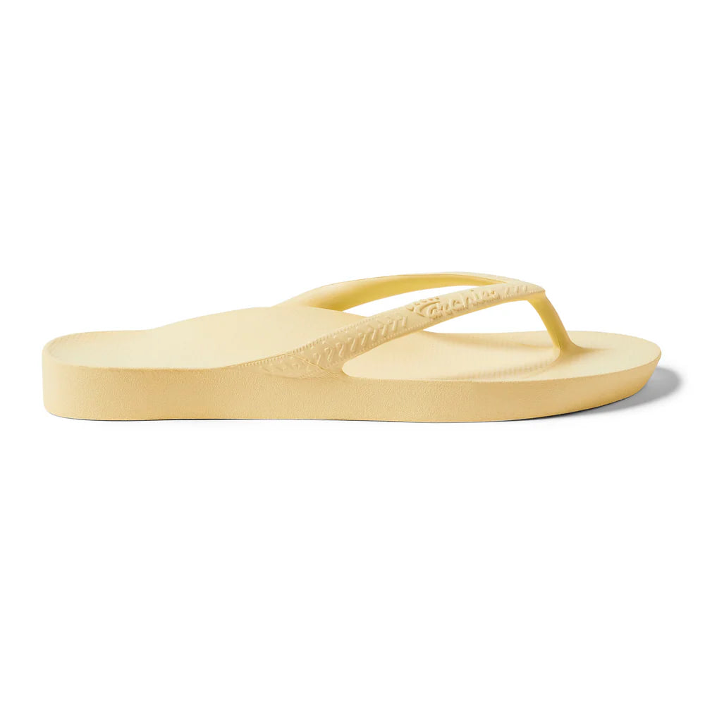 Archies Arch support Jandals Lemon