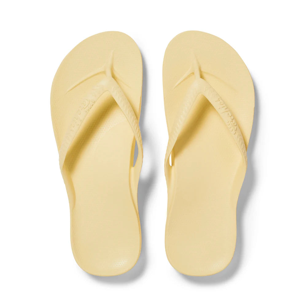 Archies Arch support Jandals Lemon
