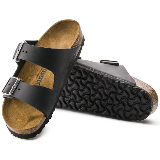 Birkenstock Arizona Oiled Leather Narrow Fit Black 552113