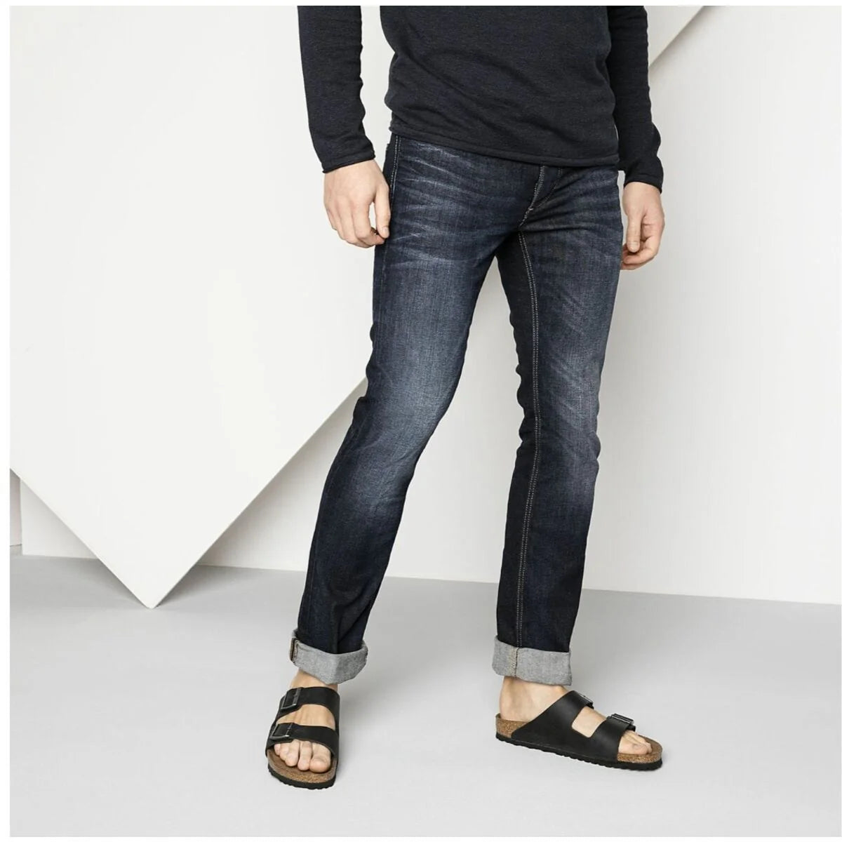 Birkenstock Arizona Oiled Leather Narrow Fit Black 552113