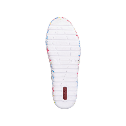 Rieker Dillard M23 White Flowers