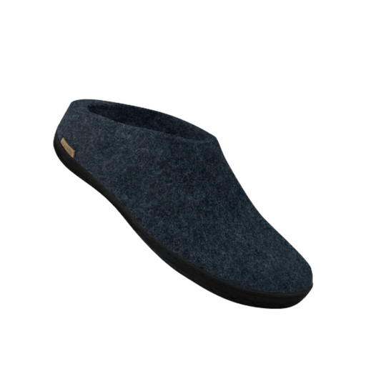 Glerups Black Rubber Slip-on Denium