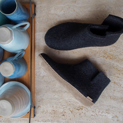 Glerups The Leather Boot charcoal