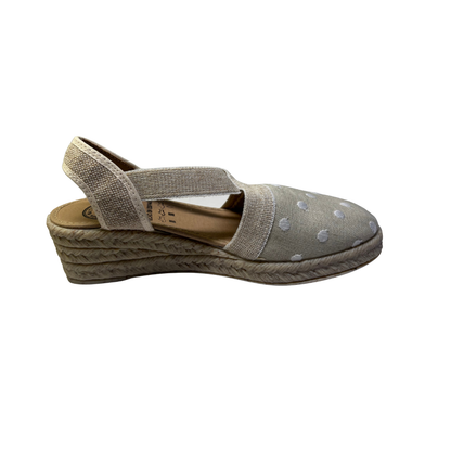 Plumaflex Canvas Wedge  Crudo 18021