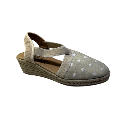 Plumaflex Canvas Wedge  Crudo 18021