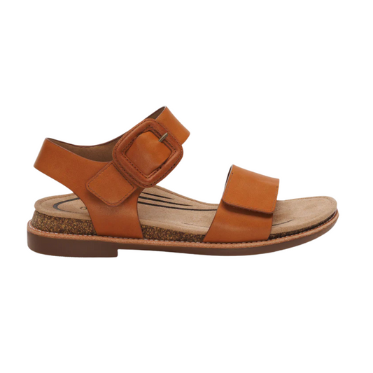 Aetrex Claire Quarter Strap Sandal - Cognac
