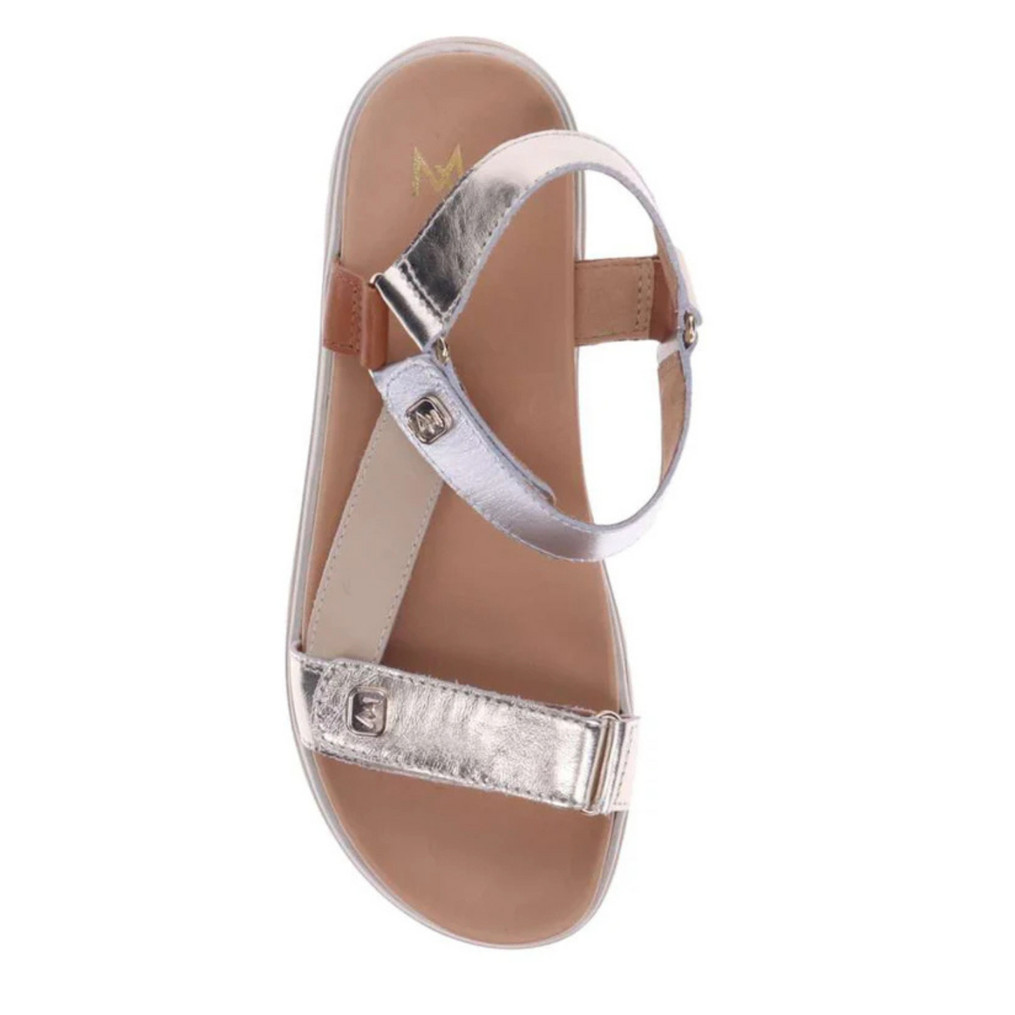 Mia Vita Candice Sandal - Soft Gold/Silver Multi