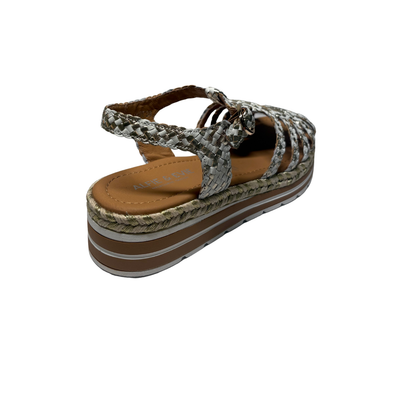 Alfie & Evie Kurt Sandals Cream and Gold