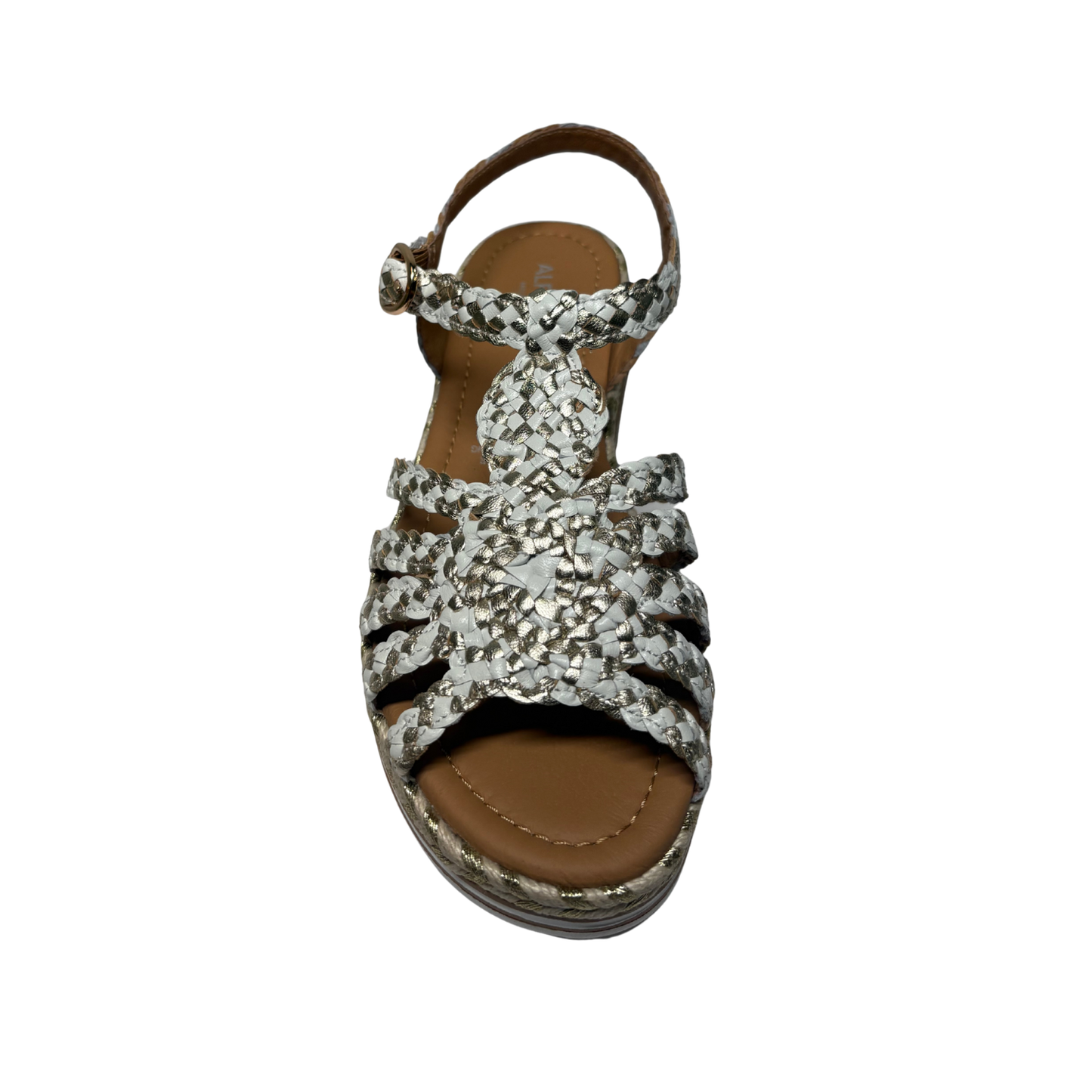 Alfie & Evie Kurt Sandals Cream and Gold