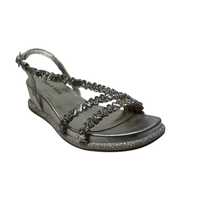 Django & Juliette Berty Silver Jewels Sandals
