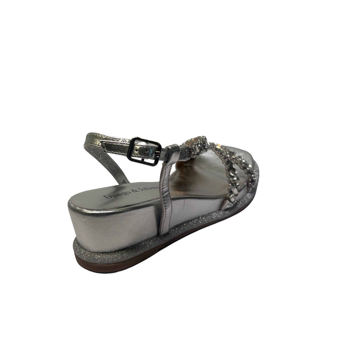 Django & Juliette Berty Silver Jewels Sandals
