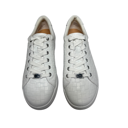 Ziera Delilah White Weave Print