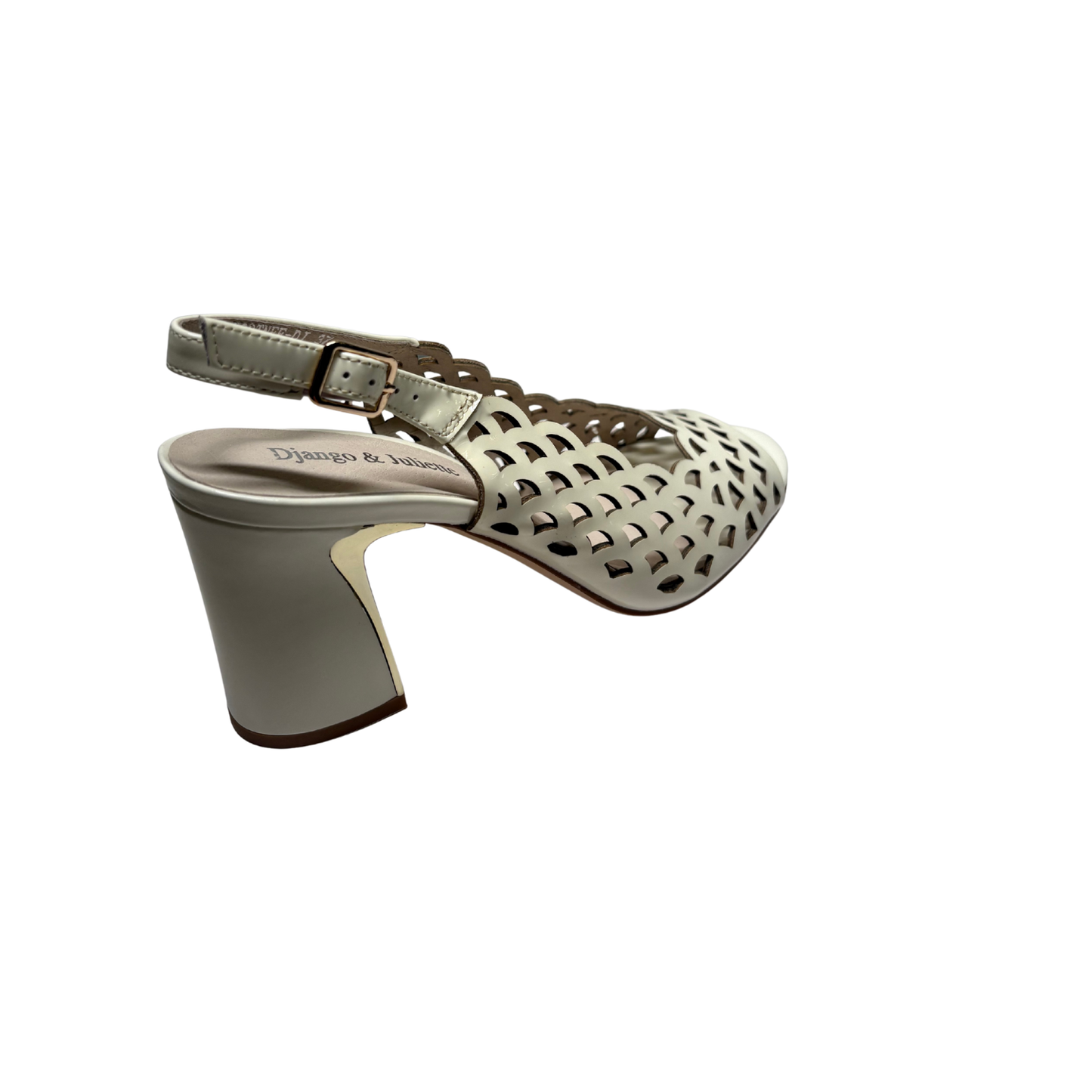 Django & Juliette Kortnee Ivory Patent Leather