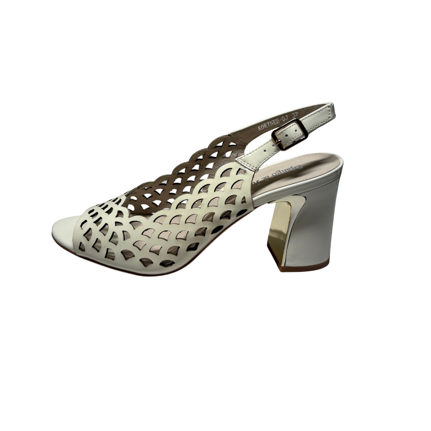 Django & Juliette Kortnee Ivory Patent Leather