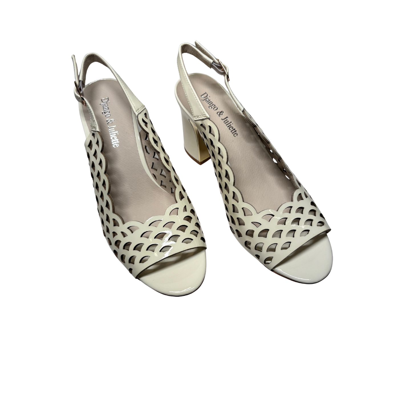 Django & Juliette Kortnee Ivory Patent Leather