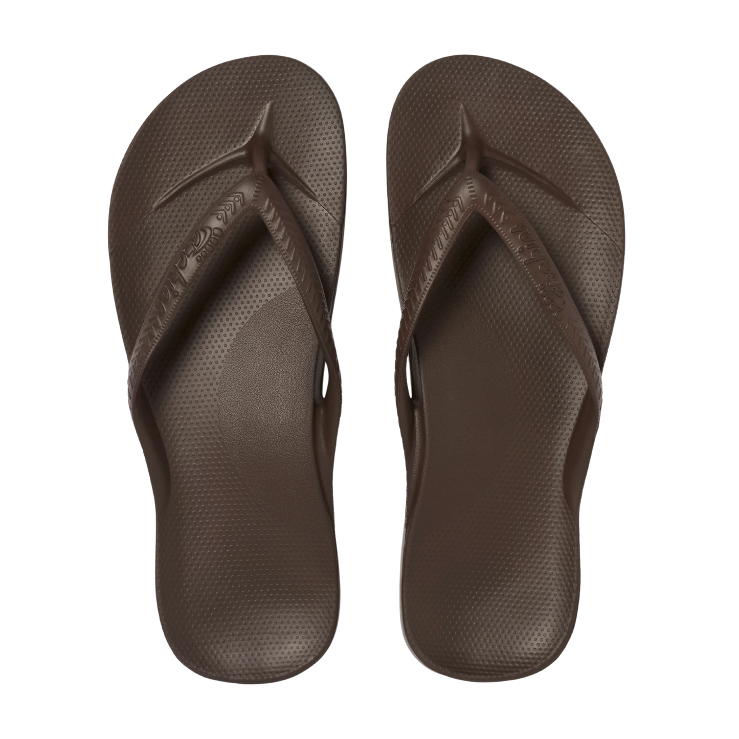 Archies Arch Support Jandals Brown