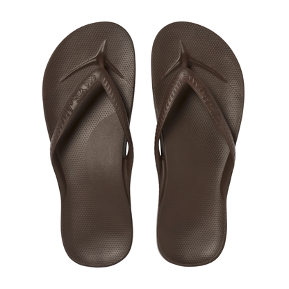 Archies Arch Support Jandals Brown