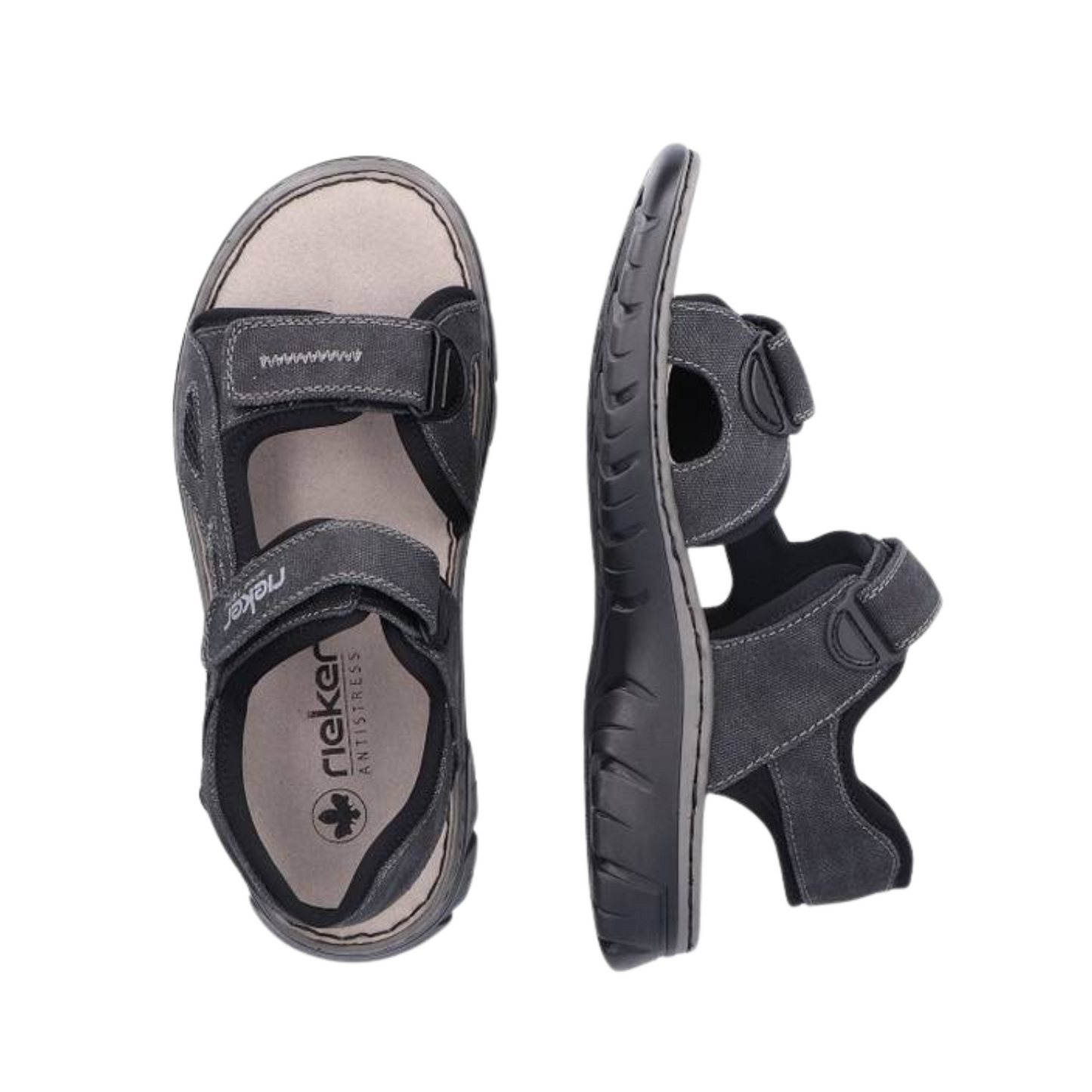 Rieker Mens Sandal Nim 267 26763-45 Grey