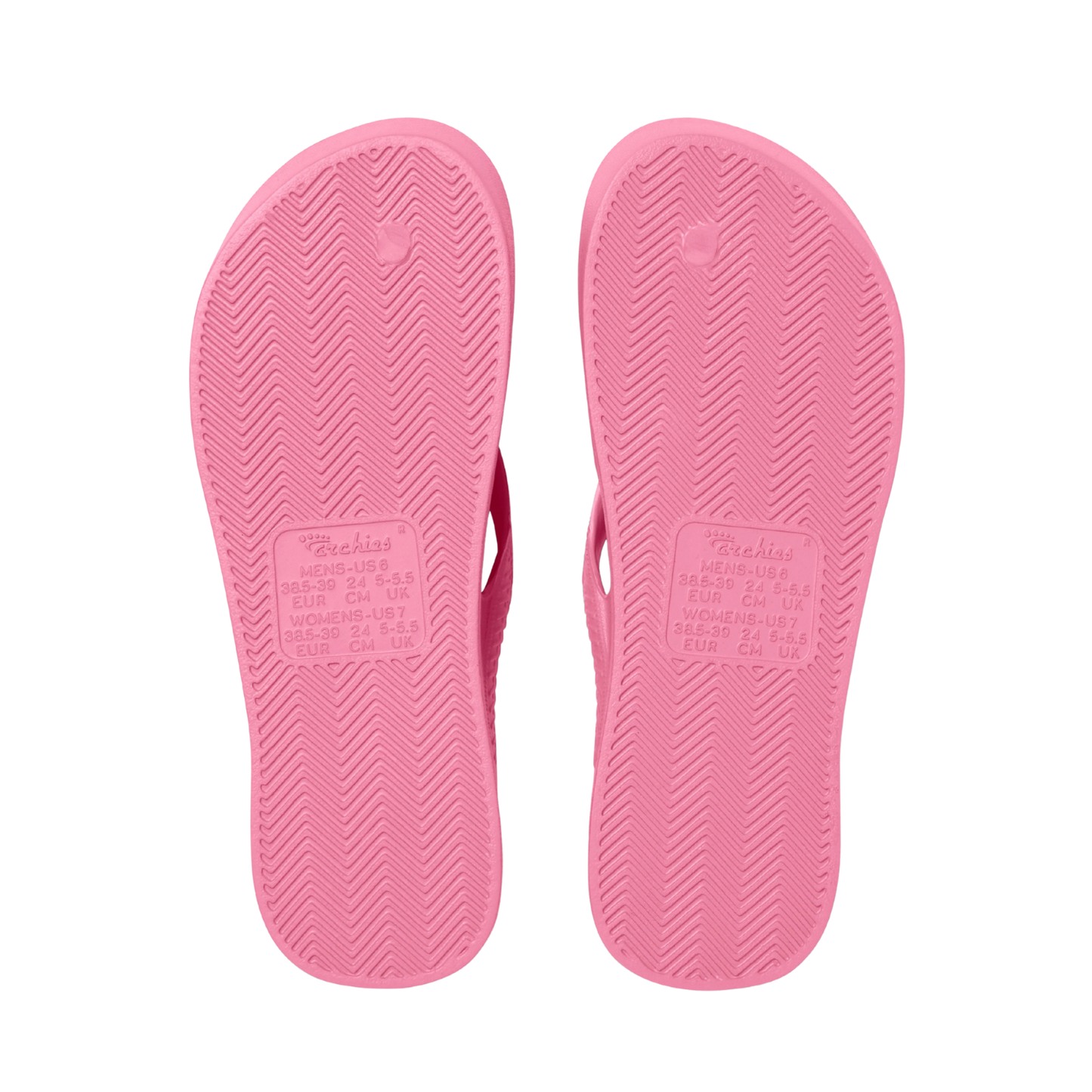 Archies Arch Support Jandals Hot Pink